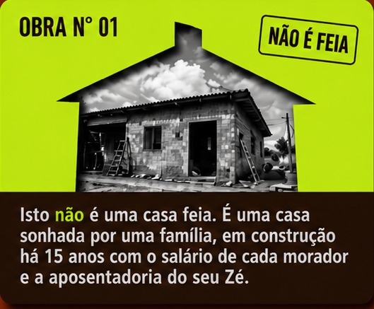 Obra 01: casa não é feia, casa sonhada em construção há 15 anos